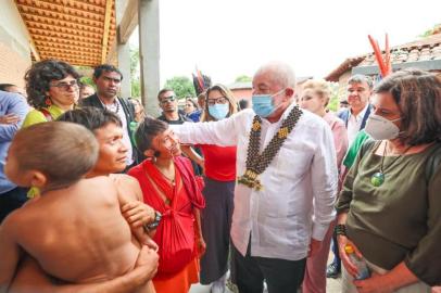 Lula visita Indígenas Yanomami<!-- NICAID(15328008) -->