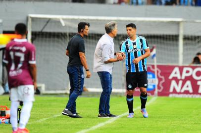 CAXIAS DO SUL, RS, BRASIL, 21/01/2023. Caxias x Grêmio, jogo válido pela primeira rodada do Campeonato Gaúcho (Gauchão 2023) e realizado no estádio Centenário. (Porthus Junior/Agência RBS)<!-- NICAID(15328079) -->