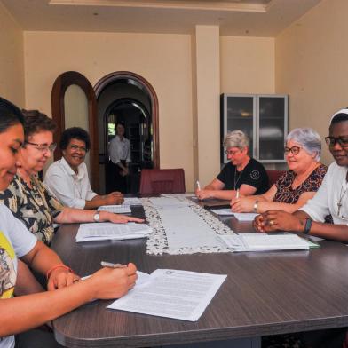 CAXIAS DO SUL, RS, BRASIL, 24/01/2023. Irmãs scalabrinianas de mais de 15 países se reuniram em Caxias do Sul para debater trabalho com migrantes e refugiados. (Neimar De Cesero/Agência RBS)<!-- NICAID(15330162) -->