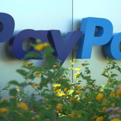 Fachada do escritório do Paypal na Califórnia. Foto: Sebastien Vuagnat/AFPTV/AFP<!-- NICAID(15336525) -->