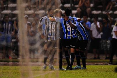 BENTO GONÇALVES, RS, BRASIL, 01/02/2023. Esportivo x Grêmio, jogo válido pela quarta rodada da primeira fase do Campeonato Gaúcho (Gauchão 2023) e realizado no estário Parque Esportivo Mantanha dos Vinhedos. (Porthus Junior/Agência RBS)<!-- NICAID(15337697) -->