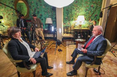 Lula em entrevista pela CNN Internacional.<!-- NICAID(15346284) -->