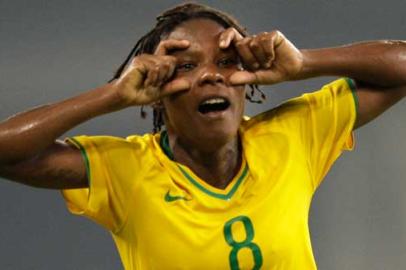 zol - gol formiga - seleção feminina de futebol - brasil e alemanha - pequim - china - jogos olímpicos - 18/08/2008