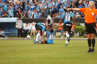 Grêmio - tricolor - Botafogo - Estádio Olímpico - Brasileirão - Campeonato Brasileiro - gol - Douglas Costa - comemoração - 04/10/2008 