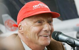 ex-piloto campeão mundial niki lauda - fórmula-1 - velocidade - 17/09/2009 