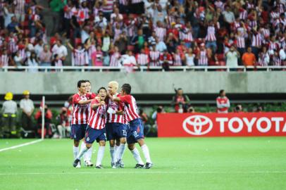 gol - comemoração - bautista - estádio omnilife - inter - internacional - libertadores - final - chivas - méxico - 11/08/2010 